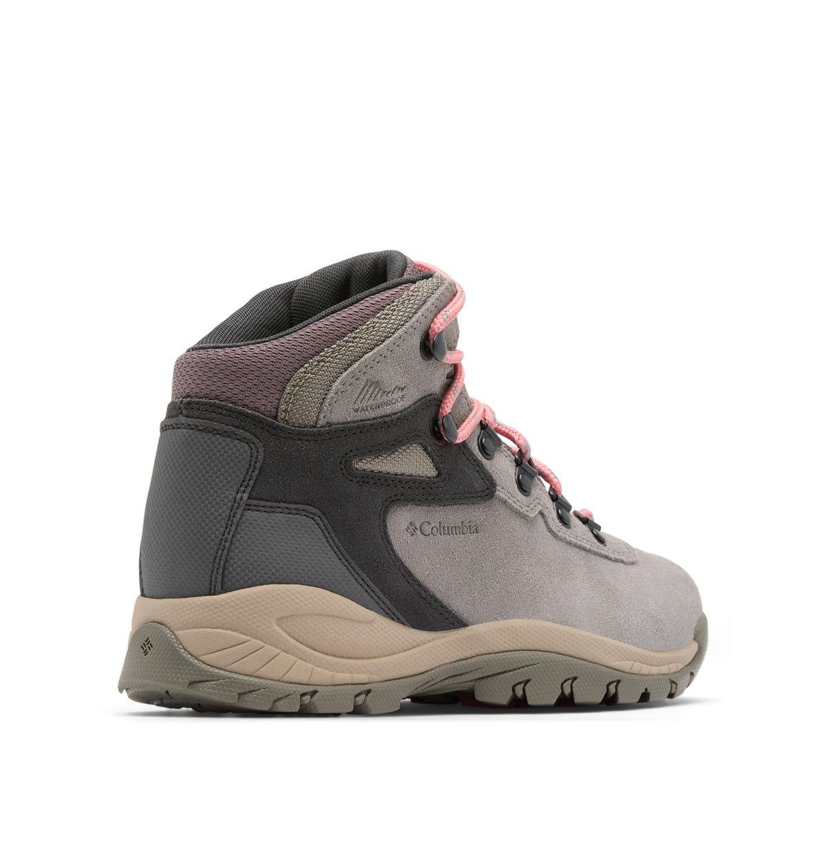 Columbia Womens Newton Ridge Plus Waterproof Amped, Stratus/Canyon Rose, 10.5 Wide
