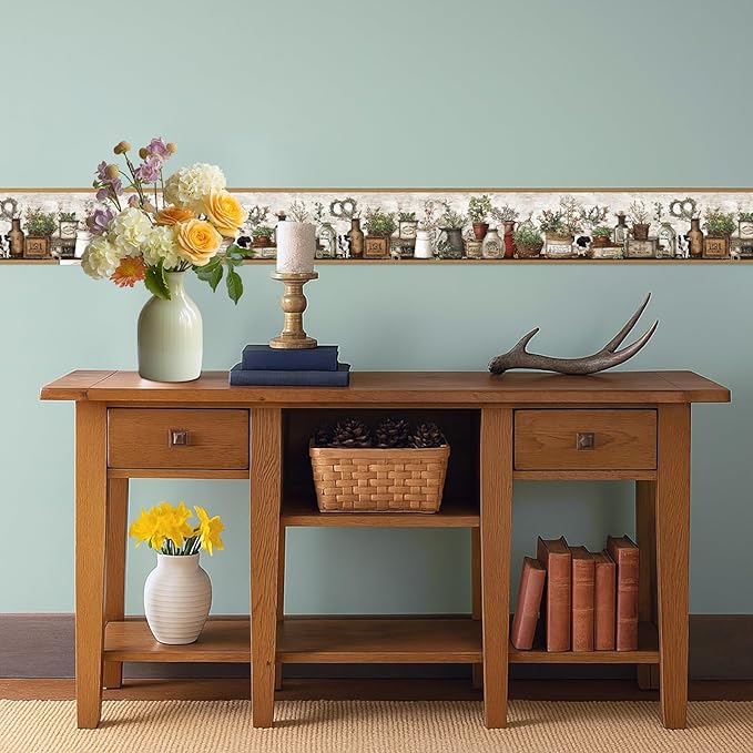 Farmhouse Peel and Stick Wallpaper Border
