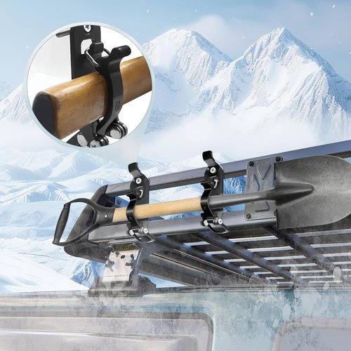 Shovel Mount for Roof Rack Shovel Mount for Truck Bed, Truck Jeep Offroad Roof Rack Axe Shovel Mount, Shovel Holder for Boats,Military Equipment,Overlanding Gear, Quick Release Axe Tool Holder