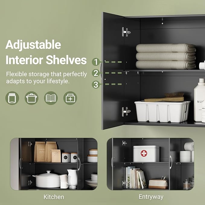 SoBuy Wall Cabinet Laundry Room, Medicine Cabinet