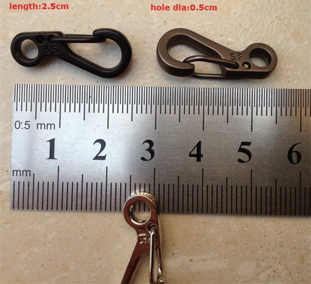 Mini SF Spring Backpack Clasps - 10PCS Metal Snap Carabiners for EDC, Keychains & Camping