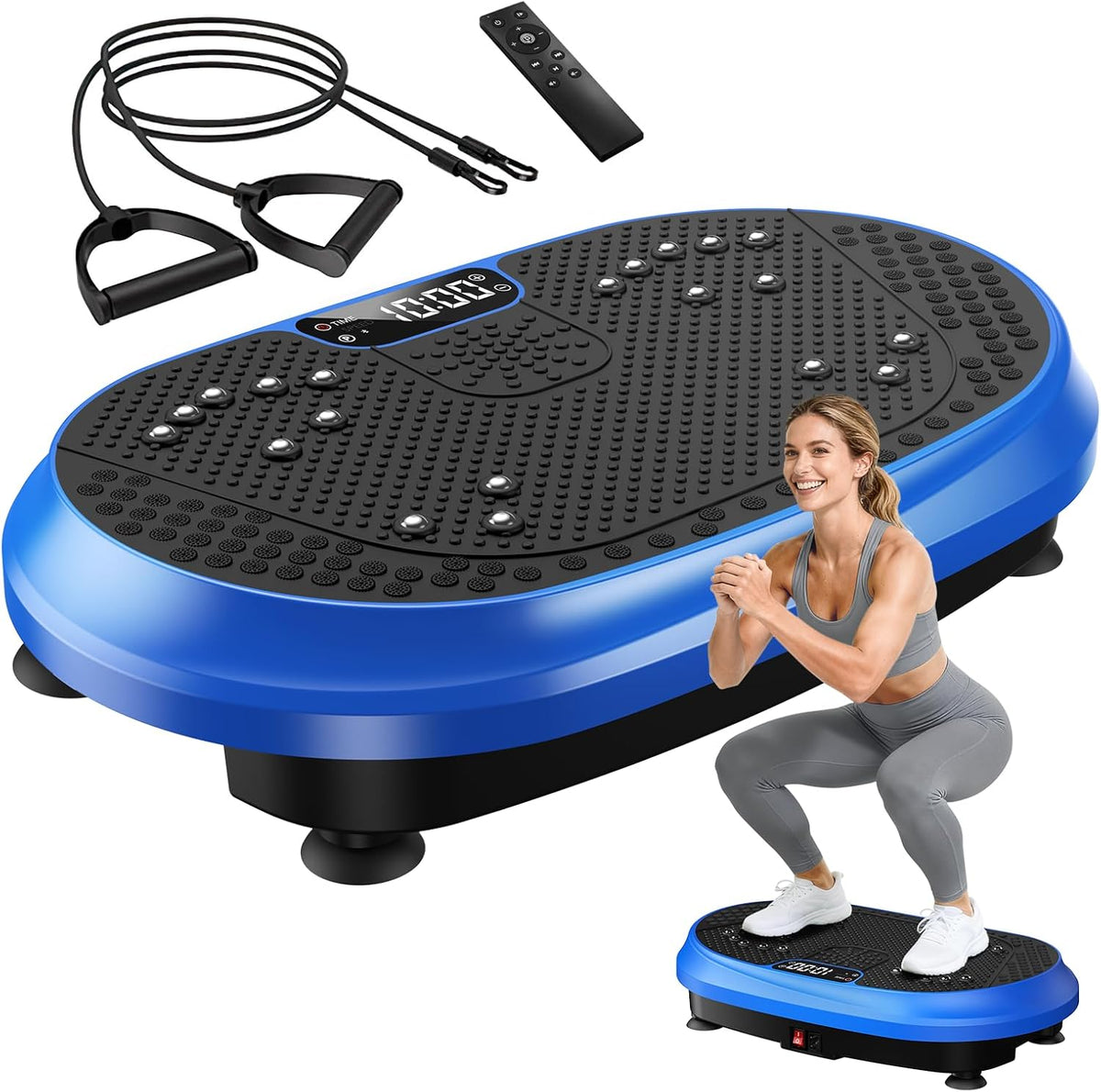 Skiennix Vibration Plate Exercise Machine - Bluetooth Fitness Platform for Lymphatic Drainage | Full Body Workout