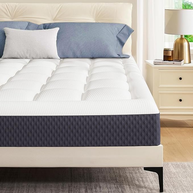 5 inch King Size Memory Foam Mattress in a Box – Cooling Gel‑Infused Foam, Pressure‑Relief Comfort, Fiberglass-Free, CertiPUR‑US® Certified