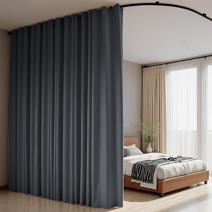 Room Divider Curtains Flexible Ceiling Tracks set Curtain track Ceiling Mount