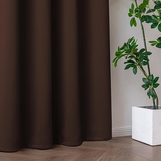 IGEMAEVE Blackout Sliding Door Curtains 96 Inch Length, Extra Wide Room Divider