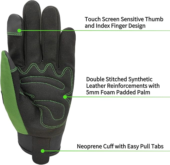 Thorn Proof&Puncture Resistant Gardening Gloves with Grip,Garden Gloves for Women, Leather Work Gloves,Gifts