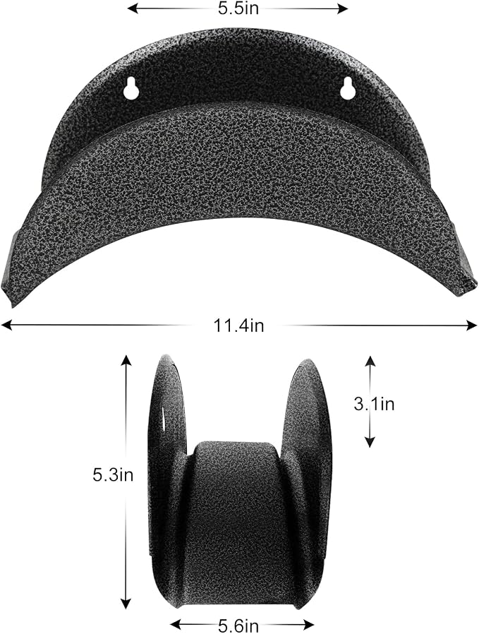 GARTOL Garden Hose Holder Heavy Duty Wall Mount, High Carbon Steel Hose Hanger for Outside Yard, Rust Proof