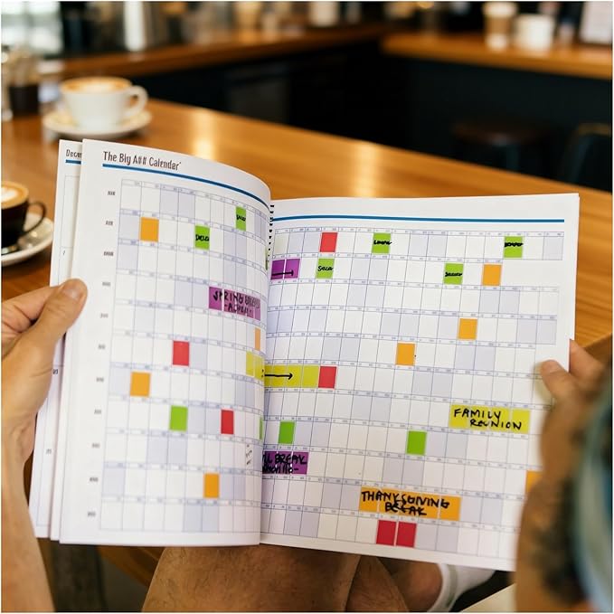 The Big A Planner – Design Your Amazing 2026, Oversized Desk Planner with Large Writing Space, Goal Setting Sections, Flexible Layout, January–December Planning Tool(A)