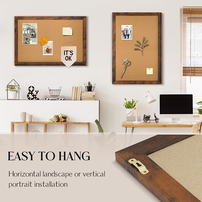 Cork Bulletin Board, Hanging Pin Board