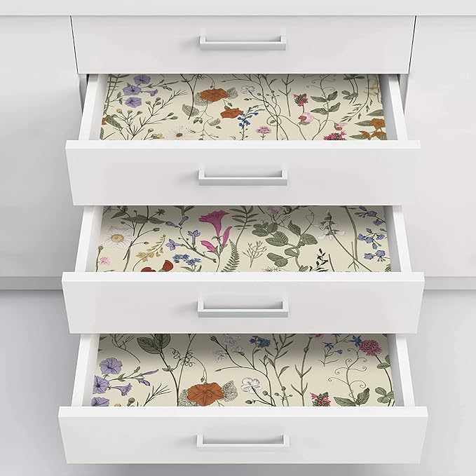 JiffDiff Floral Wallpaper Peel and Stick