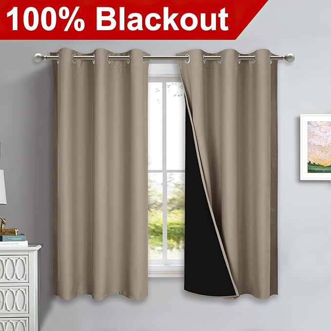 NICETOWN 100% Blackout Curtains