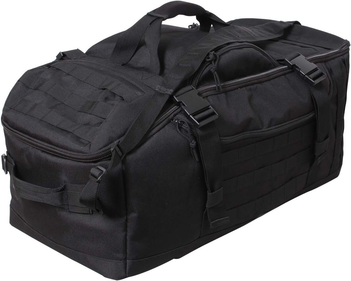 Rothco 3-in-1 Black Convertible Mission Bag | Tactical Backpack & Shoulder Bag