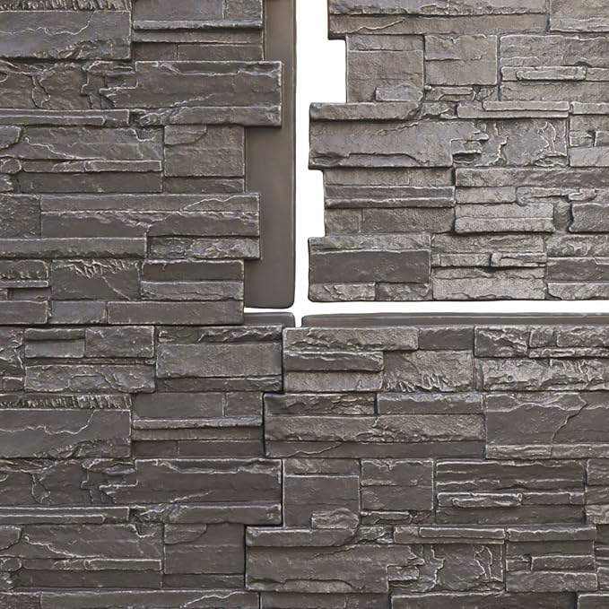 Ekena Millwork 48 5/8"W x 24 3/4"H x 1 1/4"D Cascade Stacked Stone, StoneWall