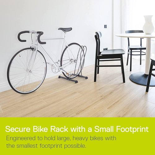 Adjustable Bike Floor Stand - Tool-Free Freestanding Bike Rack for Mountain, Fat Tire & Road Bikes