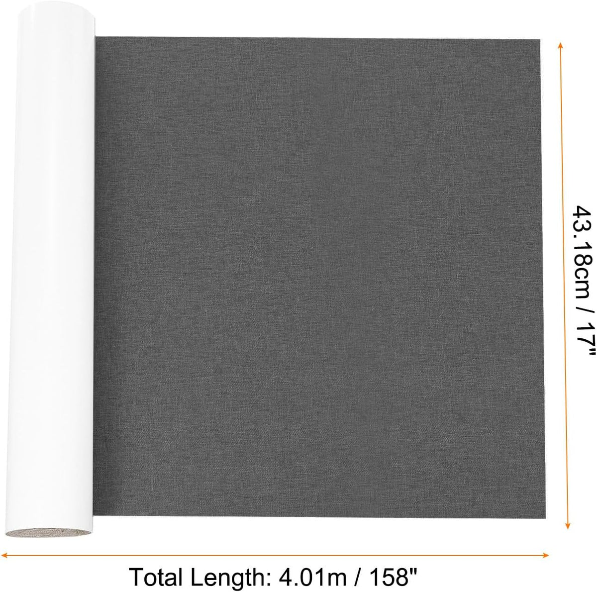 Repair Patches Repair Tape Self-Adhesive DIY Repair Patch Linen Gear Patch for Sofa, Furniture, Chair, Clothing,Tents,17x158 Inch,Dark Grey