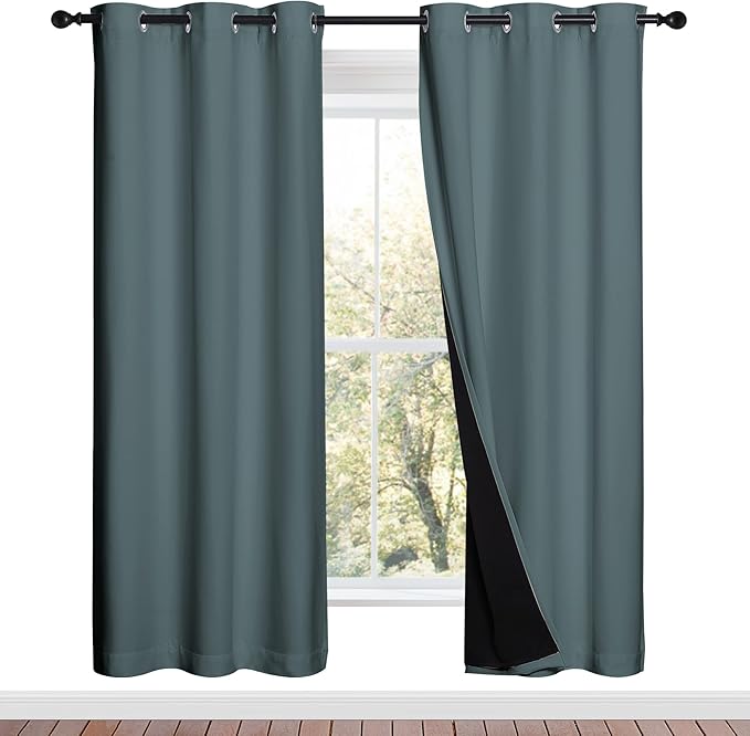 NICETOWN Full Shade Curtain Panels, Pair of Thermal Insulated & Energy