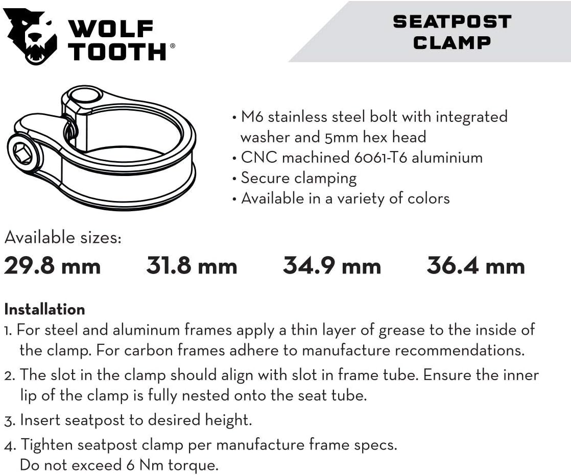 Wolf Tooth Precision-Machined Seatpost Clamp