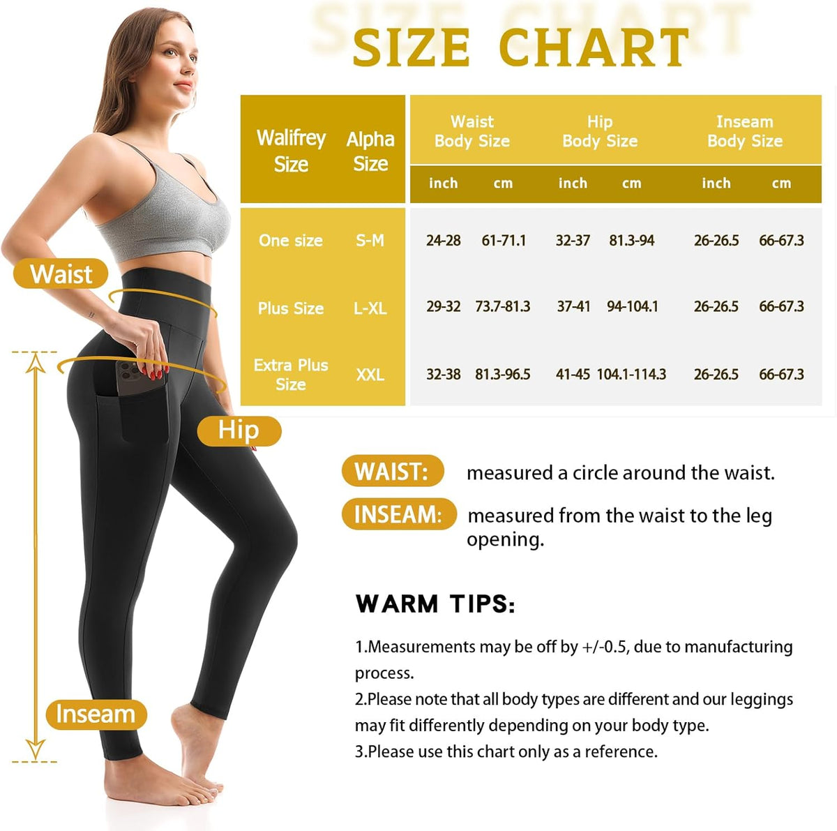Skiennix High Waist Leggings for Women - 3 Pack with Convenient Pockets | Comfortable Fit