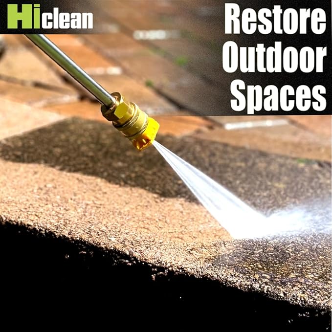 Hiclean Electric Pressure Washer 2100 PSI - Portable Power Washer for Car Detailing, Patios, Fences and Outdoor Cleaning, Compact Design with Foam Cannon, Turbo and Fan Nozzles, ETL Certified