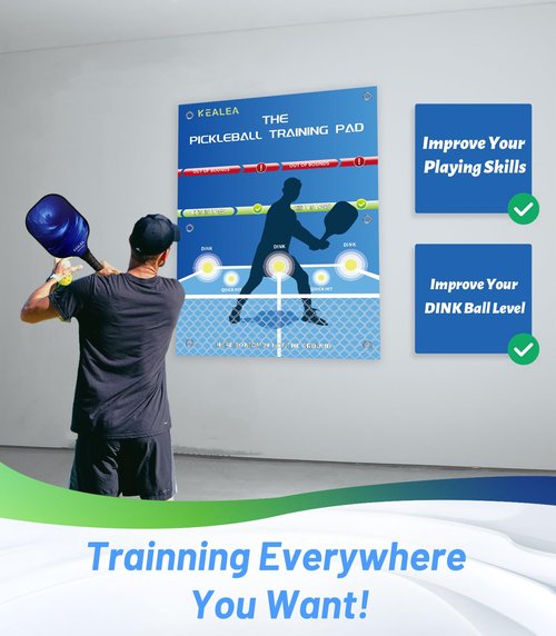 KEALEA Pickleball Training Aids Dink Pad, Practice Pickleball Skill for Indoor and Outdoor Training Court