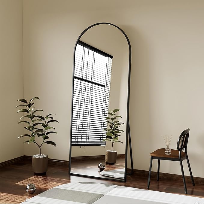 Rowjut Floor Mirror Arched Mirror Full Length 56"X20" Full Length Mirror can be