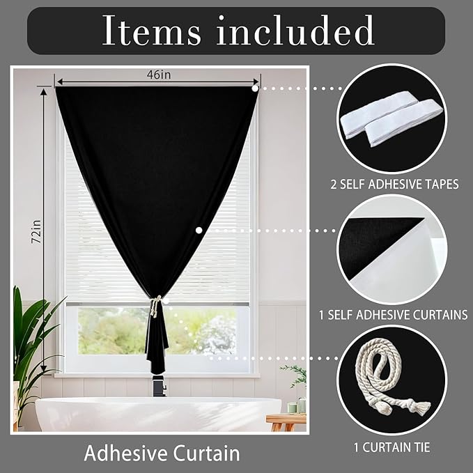 No-Sew 100% Blackout Shade