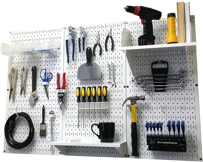 Wall Control Pegboard Organizer 4 ft. Metal Standard Tool Storage Kit