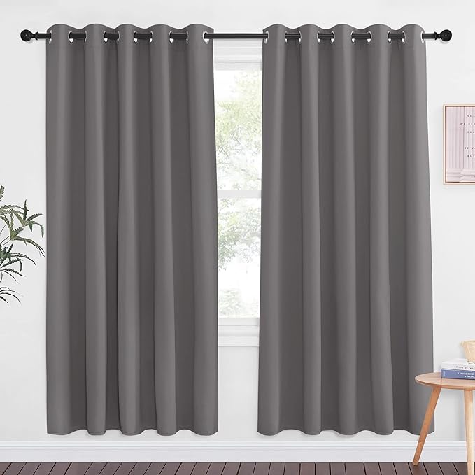 NICETOWN Blackout Doorway Curtain Drape 72 inch Long
