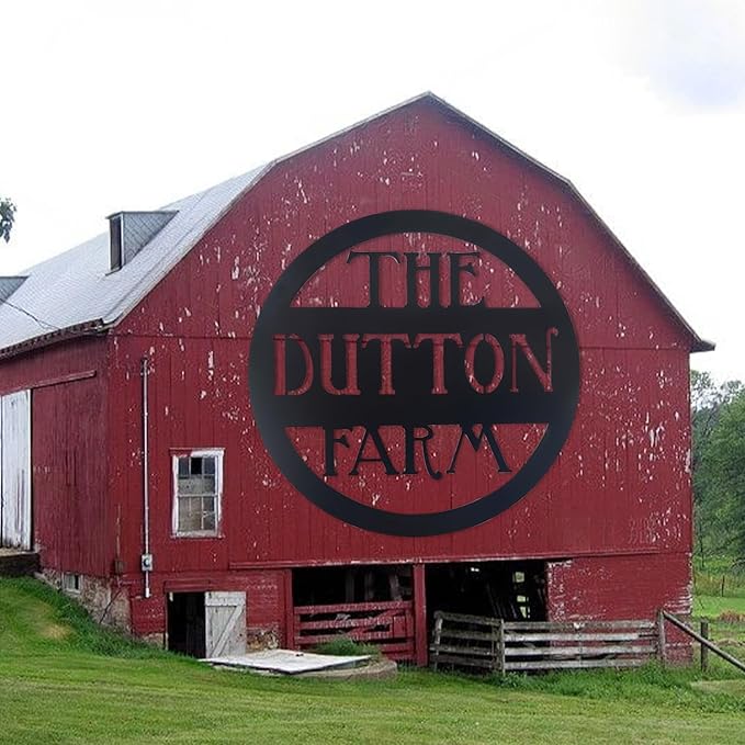 Farm Rustic Decor Custom Metal Ranch Sign Outdoor Ranch Sign Hanging Farm Signs Personalized Signs Custom Outdoor Hanging Sign for Farmhouse Decor and Gifts