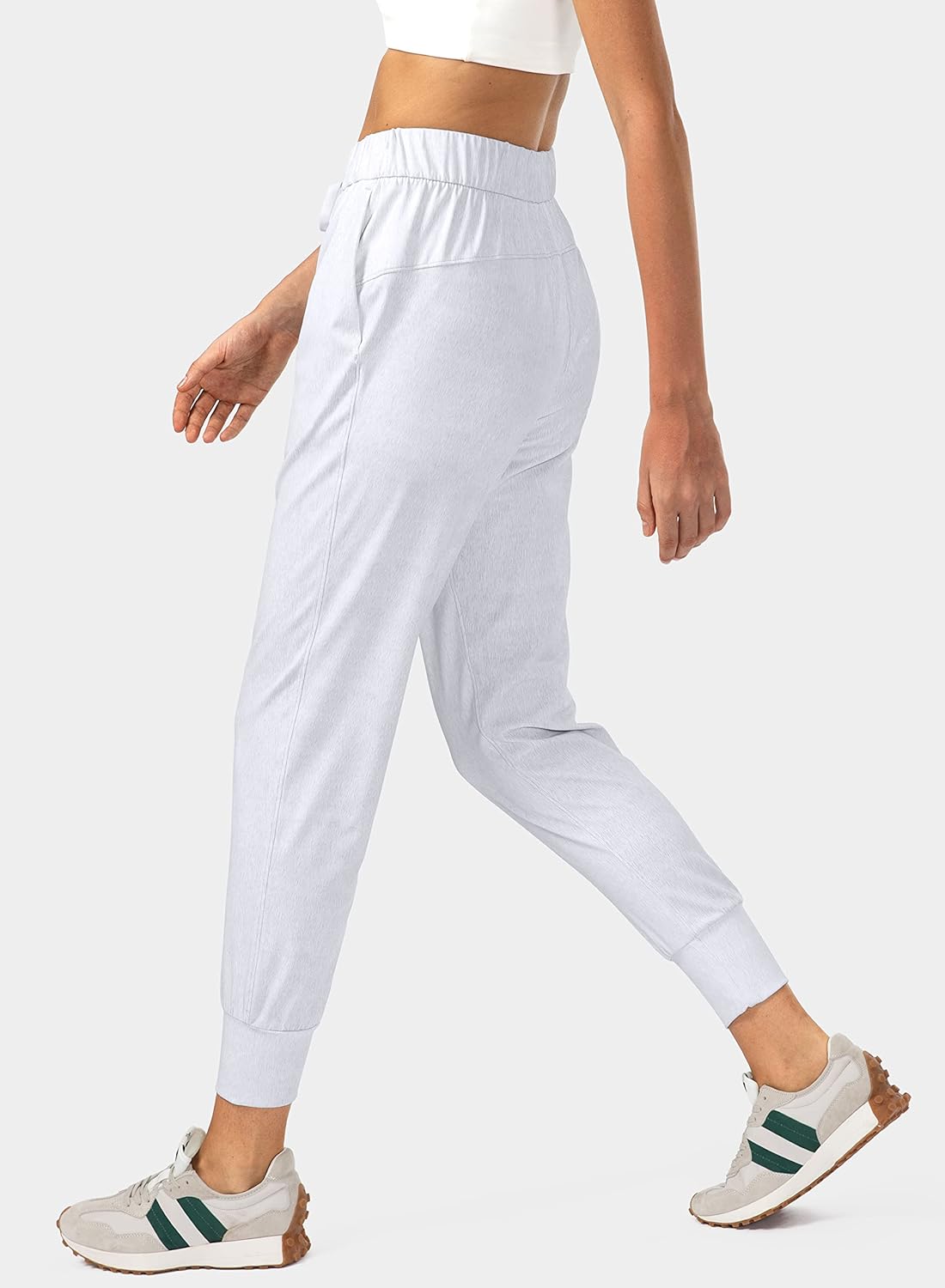 SANTINY Women's Joggers - Comfortable Drawstring Sweatpants with Pockets for Running & Lounge