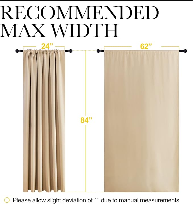 NICETOWN Room Darkening Curtains