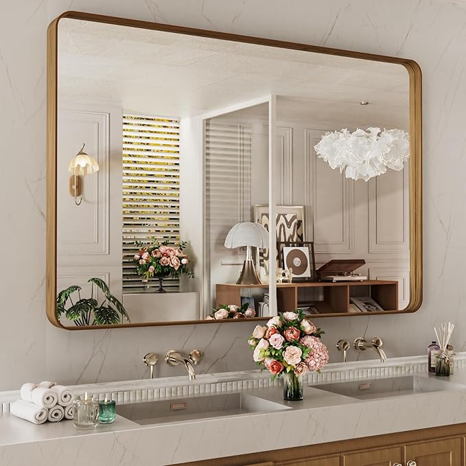 LOAAO 55X36 Inch Bathroom Mirror