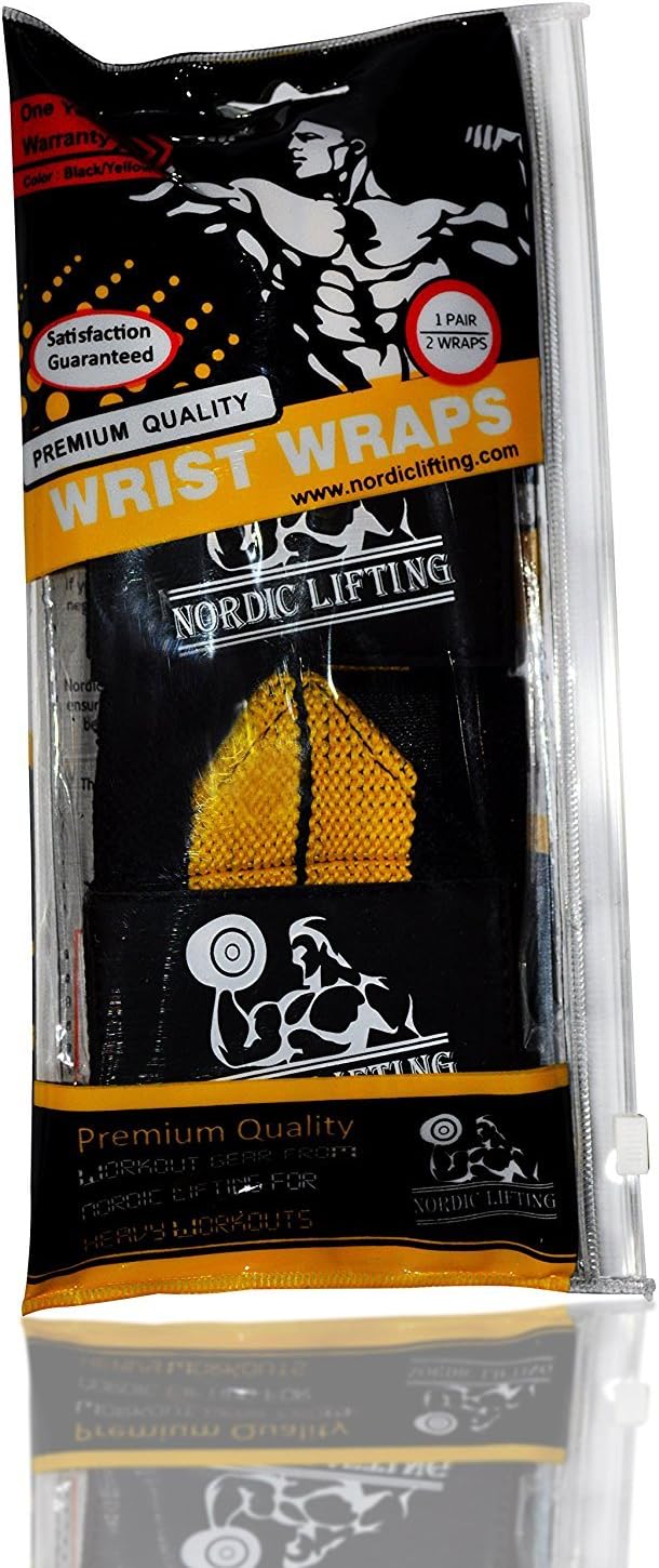 Wrist Wraps for Weightlifting & Powerlifting - Durable Support Straps with Thumb Loop (1 Pair) - Essential Gym Gear for Men & Women