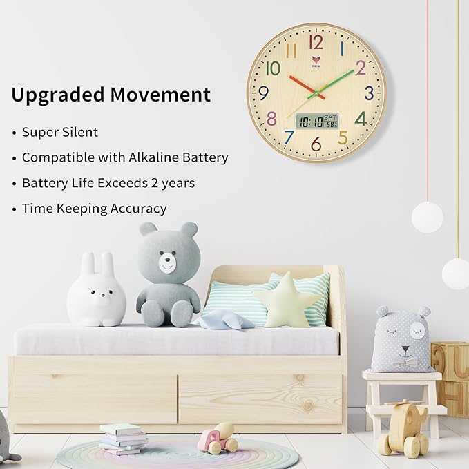 Foxtop Digital and Analog Learning Clock