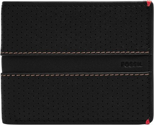 Fossil Men's Everett Leather Bifold Wallet - Flip ID Compartment | Stylish & Functional Design