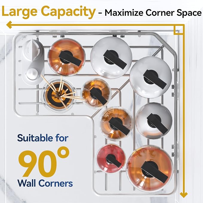 YASONIC Shower Caddy Corner, No Drilling Shower Organizer Corner