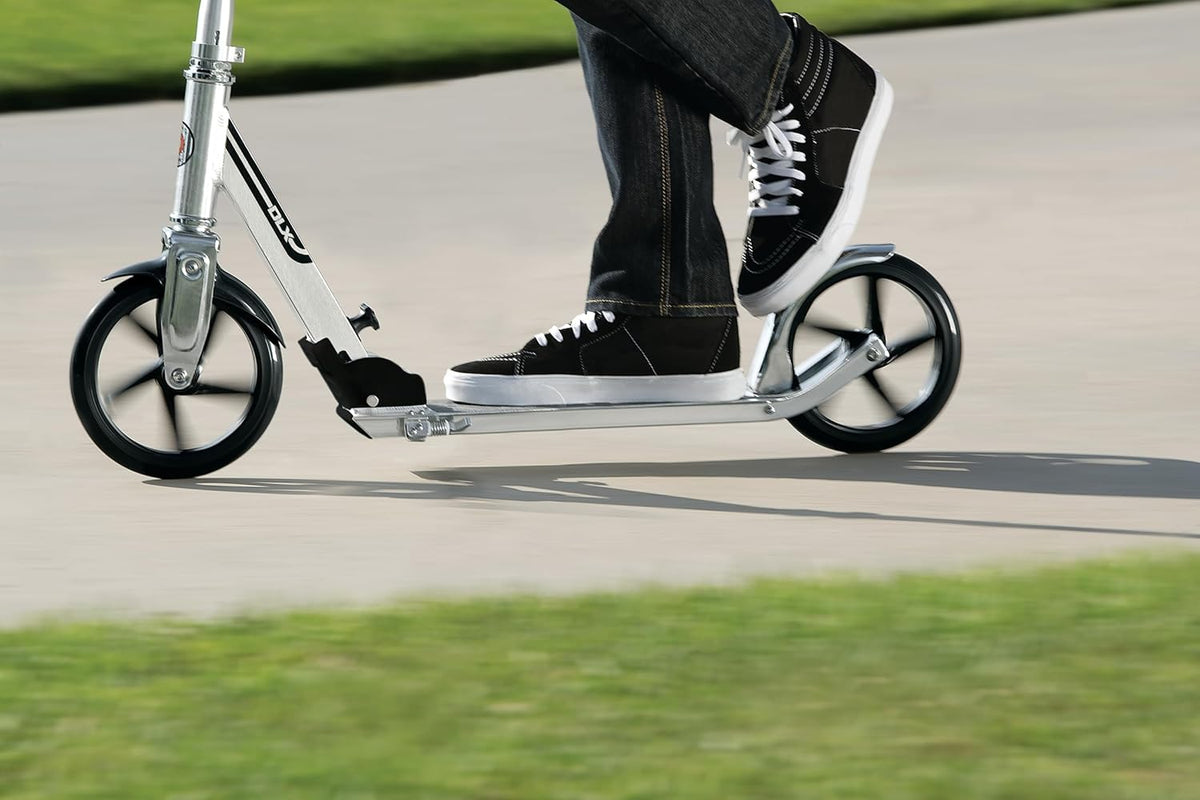 Razor A5 DLX Kick Scooter - Foldable Design, 8" Urethane Wheels, For Kids Ages 8+, Up to 220 lbs