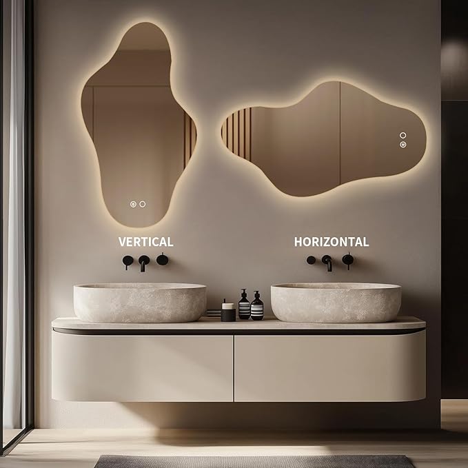 Modern Irregular LED Bathroom Mirror