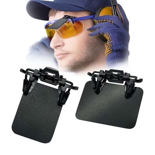 Pacify 2 PCS Shooting Glasses Blinders, International Standard Shooting Glasses Occluder Clip Patch for Shooting Archery Aim Assistance