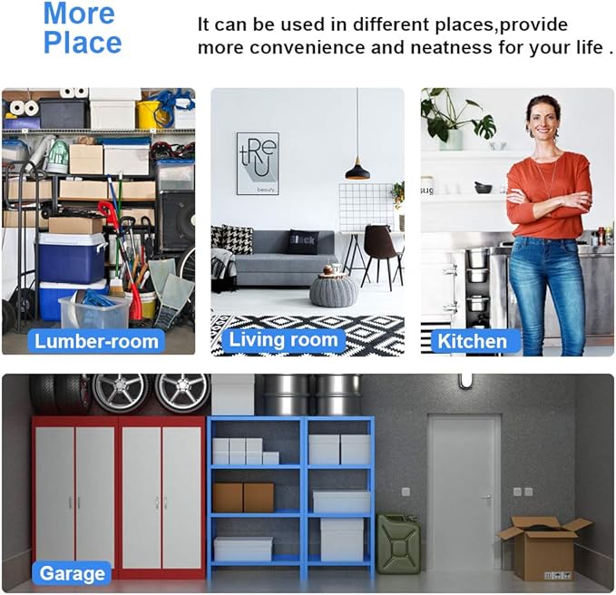 5 Shelf Wire Shelving Unit Garage NSF Wire Shelf Metal Large Storage Shelves Heavy Duty Height Adjustable Utility Commercial Grade Steel Layer Shelf Rack Organizer 1250 LBS Capacity -14x36x72,Black