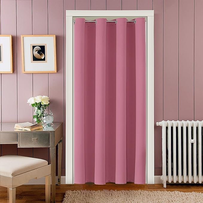 ChrisDowa Blackout Door Curtains