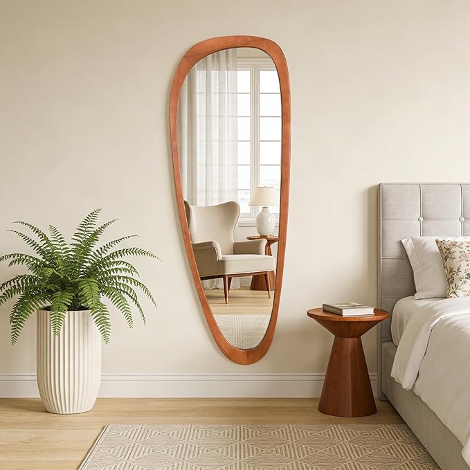 WallBeyond Asymmetrical Mirror, Irregular Mirror Full Length, Boho Wall Mirrors