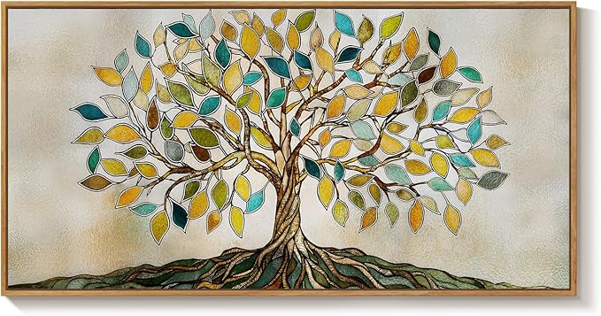 Large Framed Tree of Life Wall Art