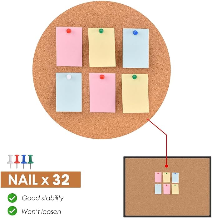 2-Pack Cork Board Bulletin Board 24 x 36, Office Board