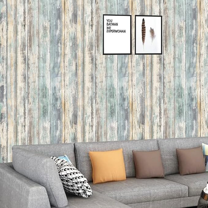 Arthome 17x78.7'' Rustic Wood Contact Paper Peel and Stick Self-Adhesive