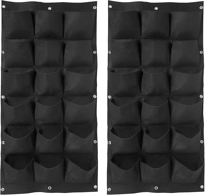 ZOENHOU 2 Pack Total 36 Roomy Pockets Vertical Garden Planter, Wall-Hanging