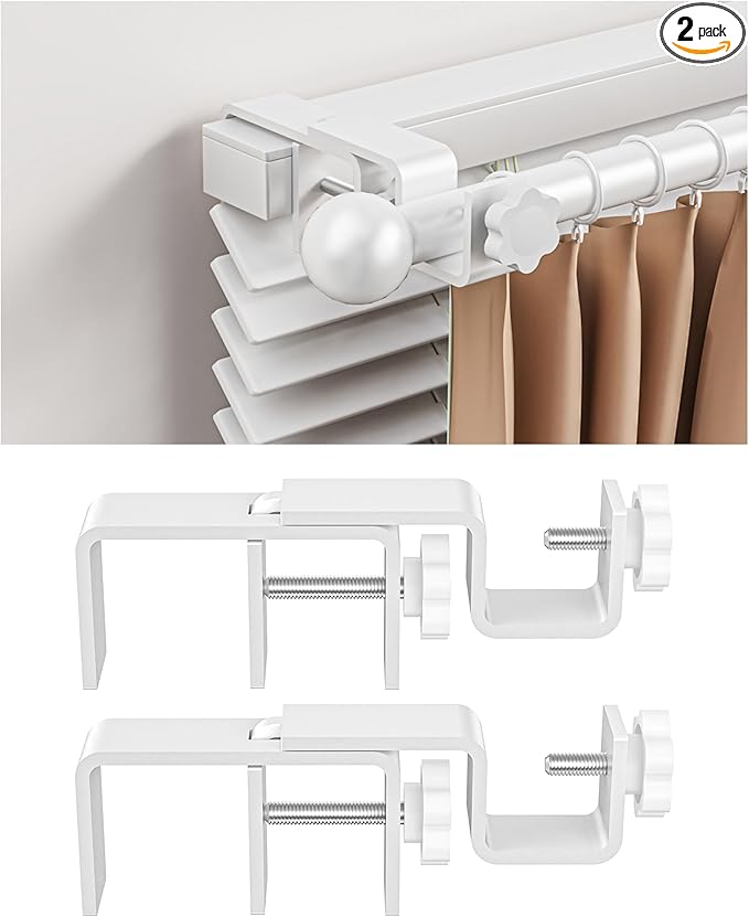 Over-Blinds Curtain Rod Brackets