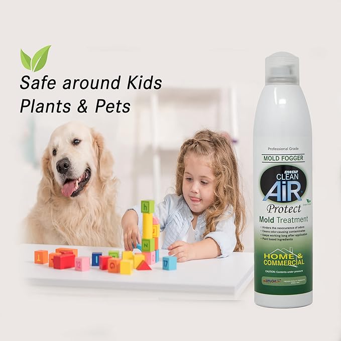 Protect™ Home & Commercial Mold-Treatment Plant-Based Mold-Odor Remover Fogger Treatment - eco-friendly solution for a safer and healthier living and working space (8 oz.)