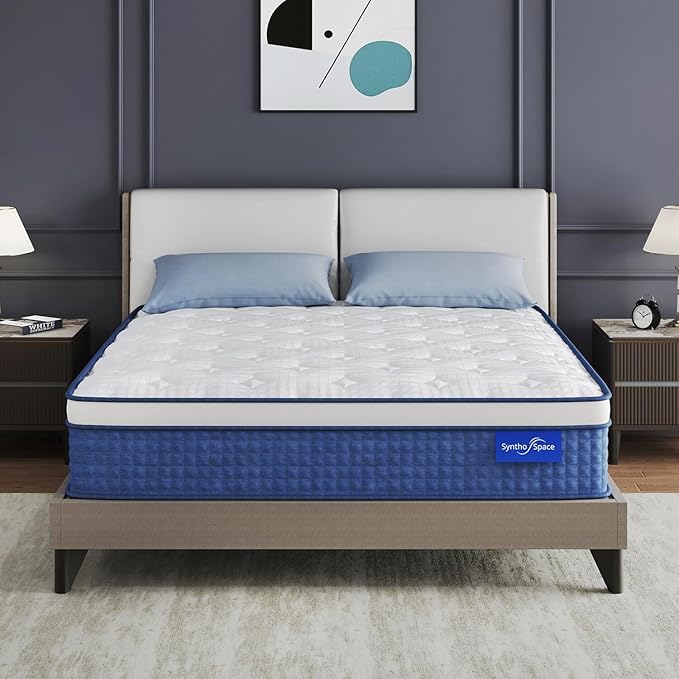 Twin Mattress 12 Inch Hybrid Mattress in a Box, Medium Firmness, Foam and Individual Pocket Springs for Motion Isolation & Pressure Relief, CertiPUR-US Certified, 38" x 75"