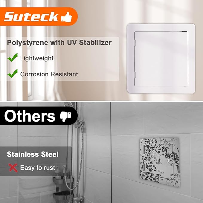 Suteck Plastic Access Panel for Drywall Ceiling 22 x 22 Inch Reinforced